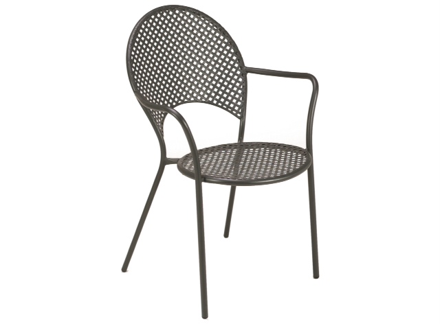 Sedia in acciaio verniciato Emu Sole